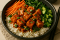 Spicy Peanut Tofu Rice Bowl